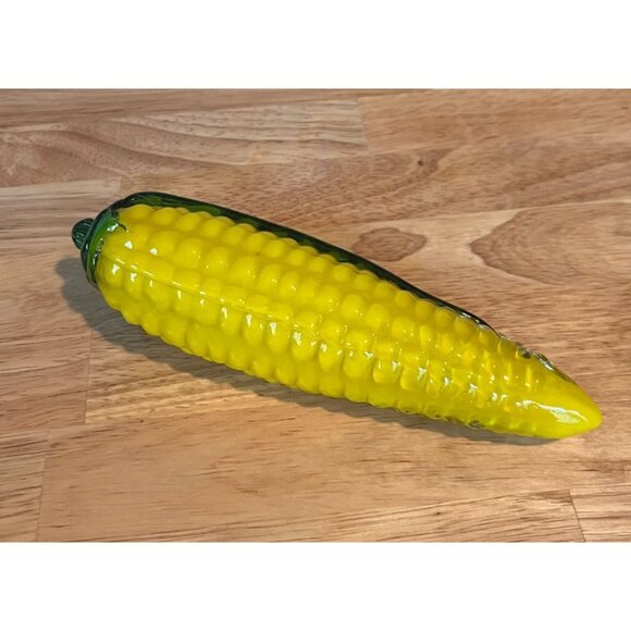 Hand Blown Glass Vegetables Set of 4 - Orange Pumpkin Red Chili Green Bell Peppe - Picture 13 of 16